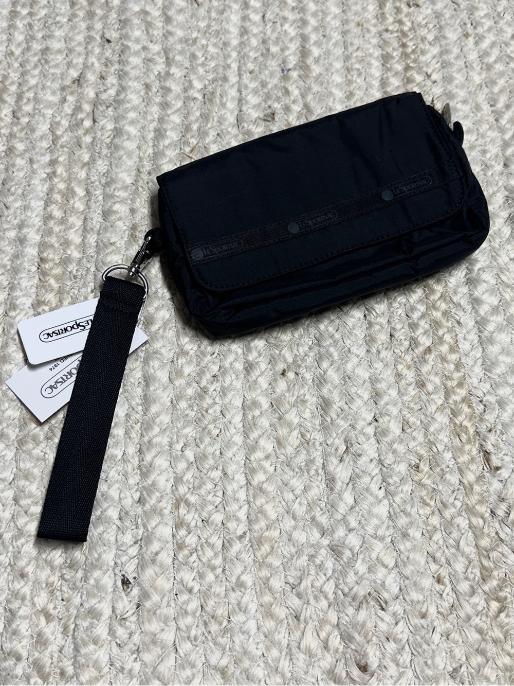 NEW LeSportSac Melina Black Wristlet